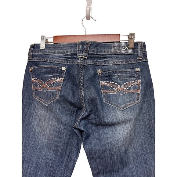 Nissi Straight Leg Embroidered Pocket Jeans Women's Juniors Size 9 - Picture 5 of 12